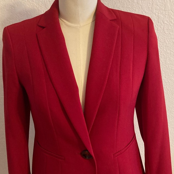 Kasper Red Blazer - Picture 3 of 7